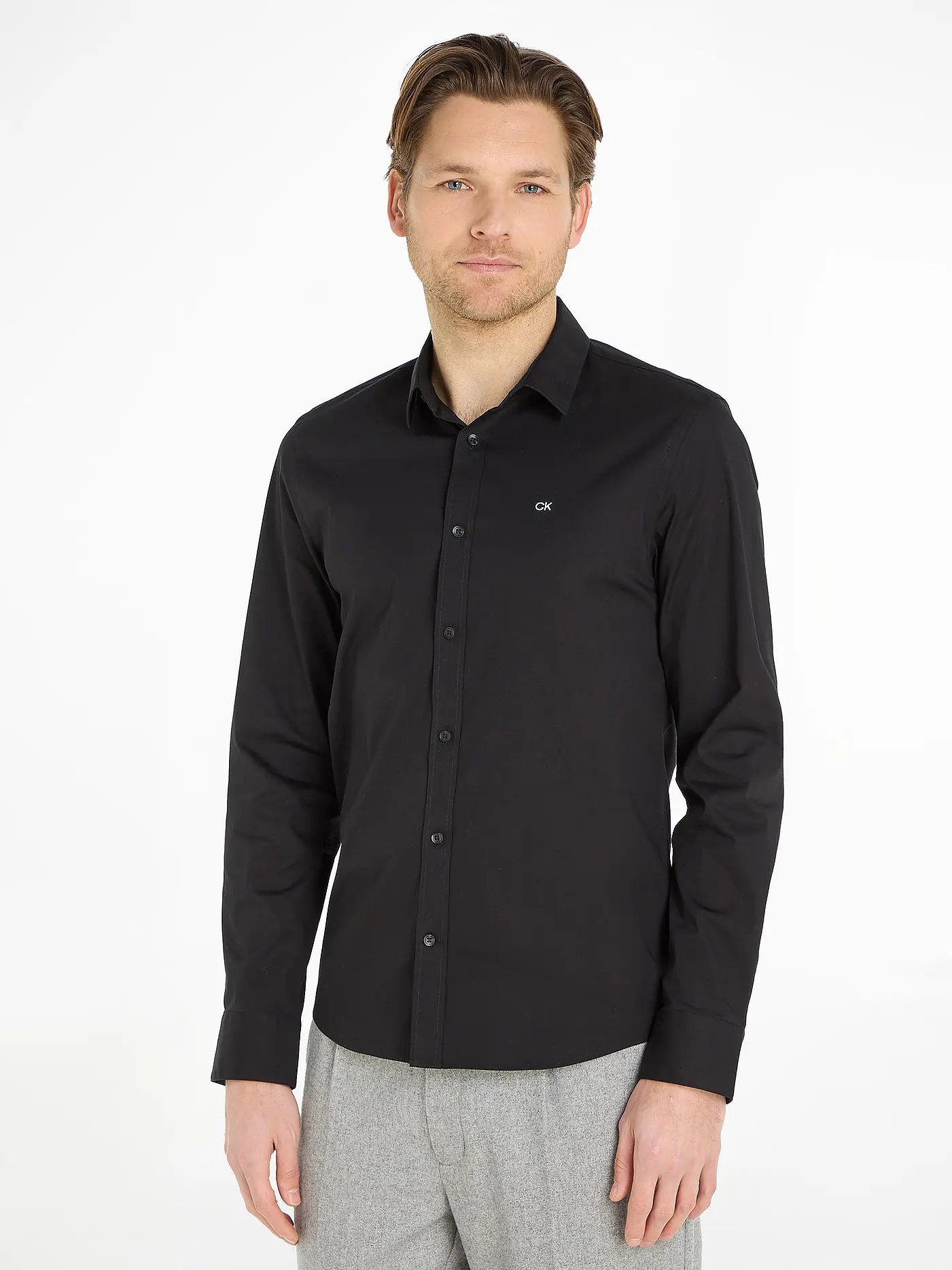 CALVIN KLEIN | Hemd | schwarz